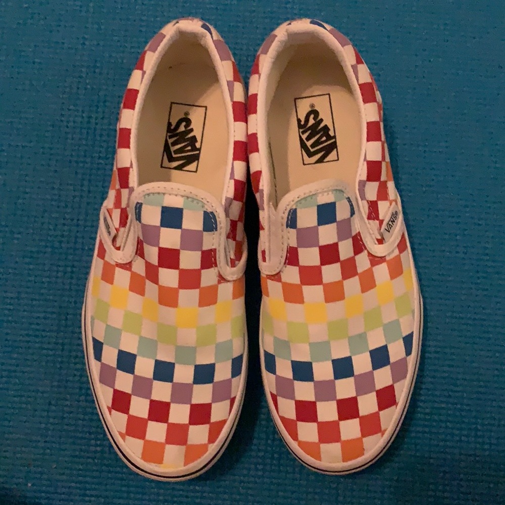 Vans Kids Rainbow check